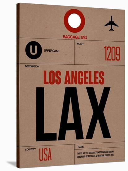 LAX Los Angeles Luggage Tag 1-NaxArt-Stretched Canvas