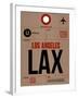 LAX Los Angeles Luggage Tag 1-NaxArt-Framed Art Print