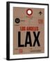 LAX Los Angeles Luggage Tag 1-NaxArt-Framed Art Print