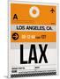 LAX Los Angeles Luggage Tag 2-NaxArt-Mounted Art Print