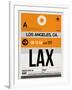 LAX Los Angeles Luggage Tag 2-NaxArt-Framed Art Print