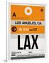 LAX Los Angeles Luggage Tag 2-NaxArt-Framed Art Print