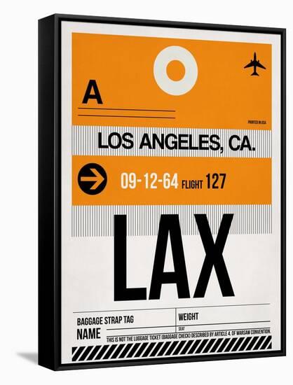 LAX Los Angeles Luggage Tag 2-NaxArt-Framed Stretched Canvas