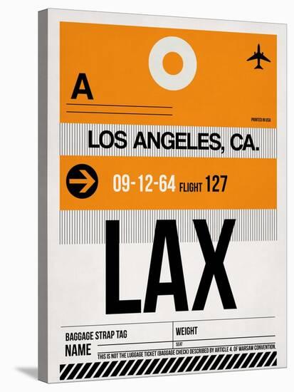 LAX Los Angeles Luggage Tag 2-NaxArt-Stretched Canvas