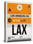 LAX Los Angeles Luggage Tag 2-NaxArt-Stretched Canvas