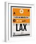 LAX Los Angeles Luggage Tag 2-NaxArt-Framed Premium Giclee Print