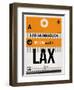 LAX Los Angeles Luggage Tag 2-NaxArt-Framed Art Print