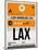 LAX Los Angeles Luggage Tag 2-NaxArt-Mounted Art Print