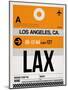 LAX Los Angeles Luggage Tag 2-NaxArt-Mounted Art Print