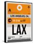 LAX Los Angeles Luggage Tag 2-NaxArt-Framed Stretched Canvas