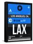 LAX Los Angeles Luggage Tag 3-NaxArt-Framed Stretched Canvas