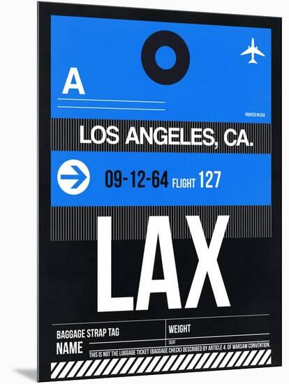 LAX Los Angeles Luggage Tag 3-NaxArt-Mounted Art Print