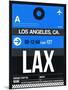 LAX Los Angeles Luggage Tag 3-NaxArt-Mounted Art Print