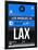 LAX Los Angeles Luggage Tag 3-NaxArt-Framed Art Print