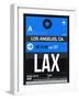 LAX Los Angeles Luggage Tag 3-NaxArt-Framed Art Print