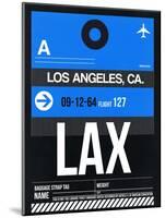 LAX Los Angeles Luggage Tag 3-NaxArt-Mounted Art Print