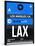 LAX Los Angeles Luggage Tag 3-NaxArt-Stretched Canvas