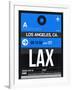 LAX Los Angeles Luggage Tag 3-NaxArt-Framed Art Print