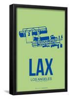 LAX Los Angeles Poster 1-NaxArt-Framed Poster