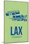 LAX Los Angeles Poster 1-NaxArt-Mounted Poster