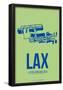 LAX Los Angeles Poster 1-NaxArt-Framed Poster