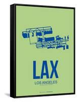 Lax Los Angeles Poster 1-NaxArt-Framed Stretched Canvas