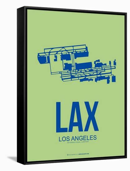 Lax Los Angeles Poster 1-NaxArt-Framed Stretched Canvas