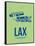 Lax Los Angeles Poster 1-NaxArt-Framed Stretched Canvas