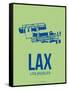 Lax Los Angeles Poster 1-NaxArt-Framed Stretched Canvas