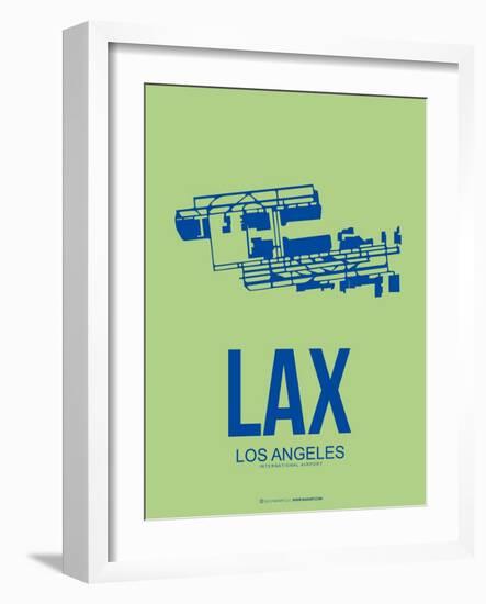 Lax Los Angeles Poster 1-NaxArt-Framed Art Print