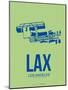 Lax Los Angeles Poster 1-NaxArt-Mounted Art Print