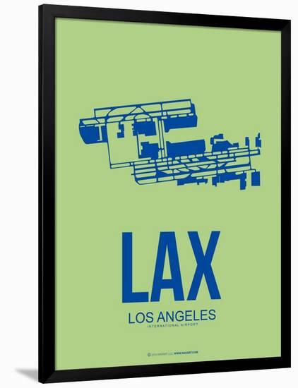 Lax Los Angeles Poster 1-NaxArt-Framed Art Print