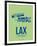 Lax Los Angeles Poster 1-NaxArt-Framed Art Print