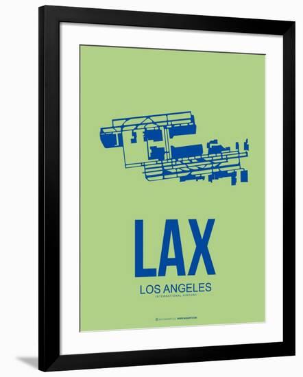 Lax Los Angeles Poster 1-NaxArt-Framed Art Print