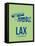 Lax Los Angeles Poster 1-NaxArt-Framed Stretched Canvas