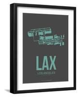 Lax Los Angeles Poster 2-NaxArt-Framed Art Print