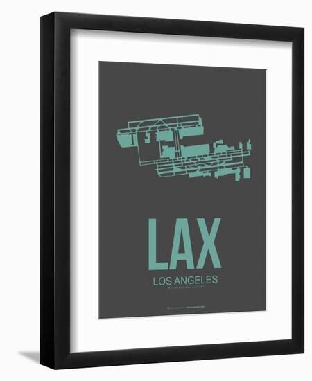 Lax Los Angeles Poster 2-NaxArt-Framed Art Print