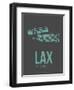 Lax Los Angeles Poster 2-NaxArt-Framed Art Print