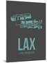 Lax Los Angeles Poster 2-NaxArt-Mounted Art Print