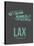 Lax Los Angeles Poster 2-NaxArt-Stretched Canvas