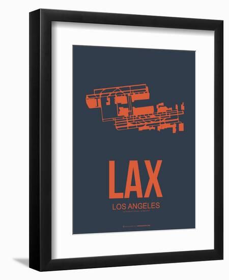 Lax Los Angeles Poster 3-NaxArt-Framed Art Print