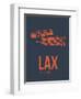 Lax Los Angeles Poster 3-NaxArt-Framed Art Print