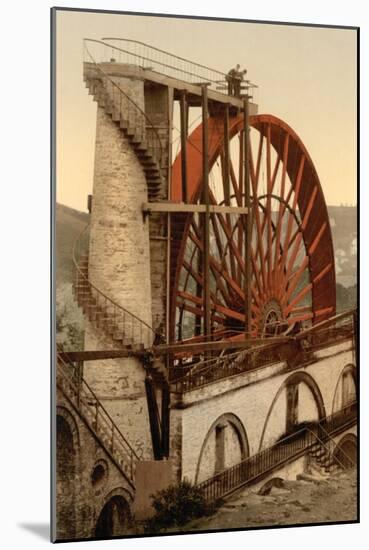 Laxey, the Wheel, Isle of Man, England-null-Mounted Art Print