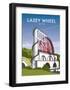 Laxey Wheel - Dave Thompson Contemporary Travel Print-Dave Thompson-Framed Art Print