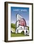 Laxey Wheel - Dave Thompson Contemporary Travel Print-Dave Thompson-Framed Art Print