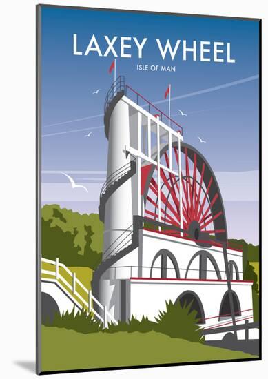 Laxey Wheel - Dave Thompson Contemporary Travel Print-Dave Thompson-Mounted Art Print