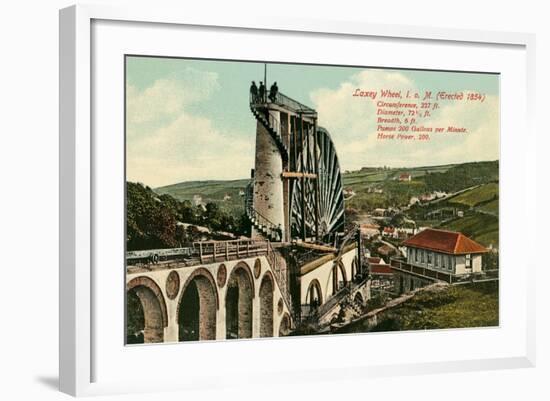 Laxey Wheel, Isle of Man-null-Framed Art Print