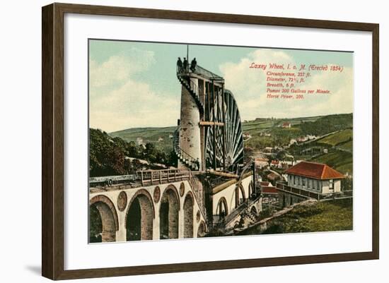 Laxey Wheel, Isle of Man-null-Framed Art Print