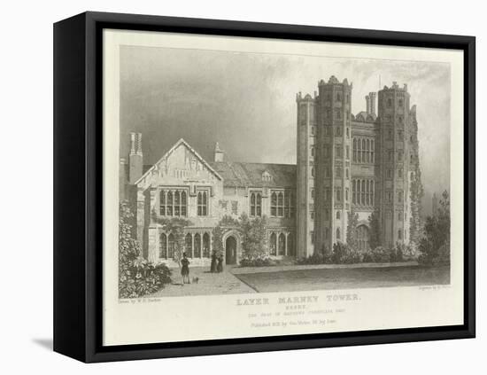 Layer Marney Tower, Essex, the Seat of Mathews Corsellis, Esquire-William Henry Bartlett-Framed Stretched Canvas