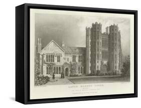 Layer Marney Tower, Essex, the Seat of Mathews Corsellis, Esquire-William Henry Bartlett-Framed Stretched Canvas